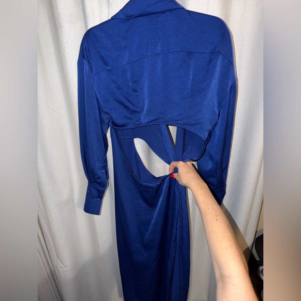 Ronny Kobo Collection Royal Blue Rebel Cutout Dress - Picture 5 of 10